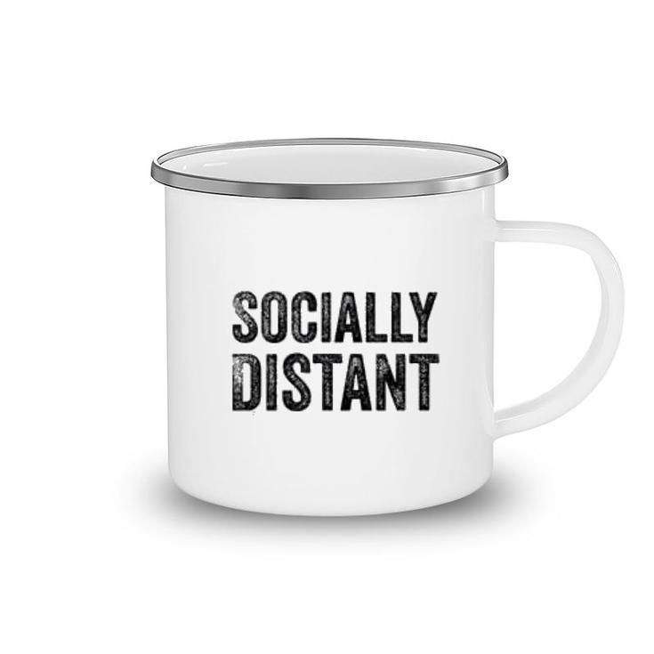Socially Distant Introvert Funny Social Distancing Camping Mug