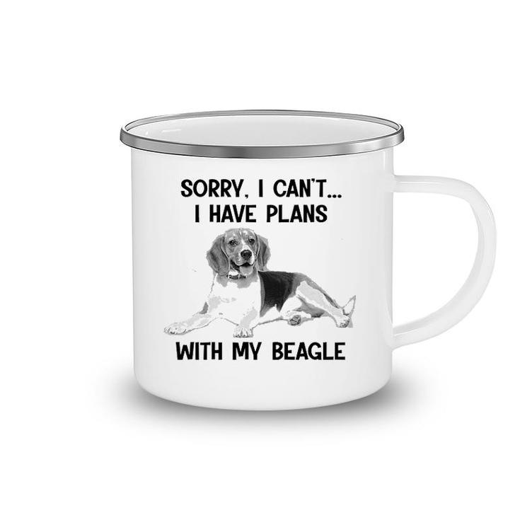 Sorry I Cant I Have Plans With My Beagle Camping Mug