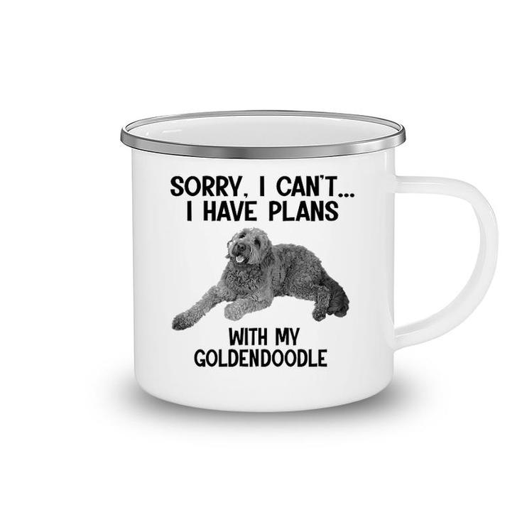 Sorry I Cant I Have Plans With My Goldendoodle Camping Mug