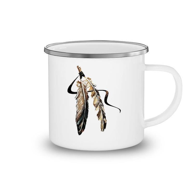 Southwest Native American Indian Tribal Art Colorful Feather Coffee Mug ...