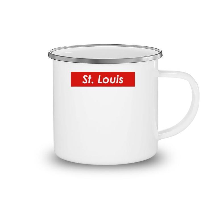 St Louis Missouri Red Box Camping Mug