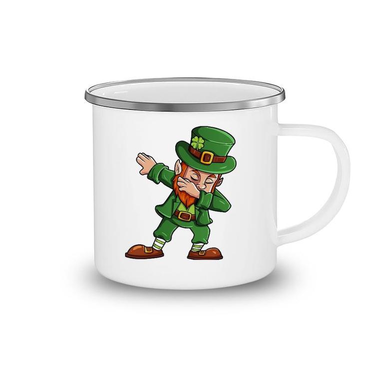St Patrick's Day Dabbing Leprechaun Irish Boys Girls Kids Dab Camping Mug