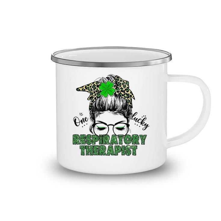 St Patricks Day Respiratory Therapist Camping Mug