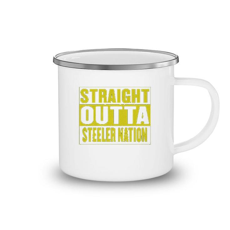 Straight Outta Steeler Nation Camping Mug