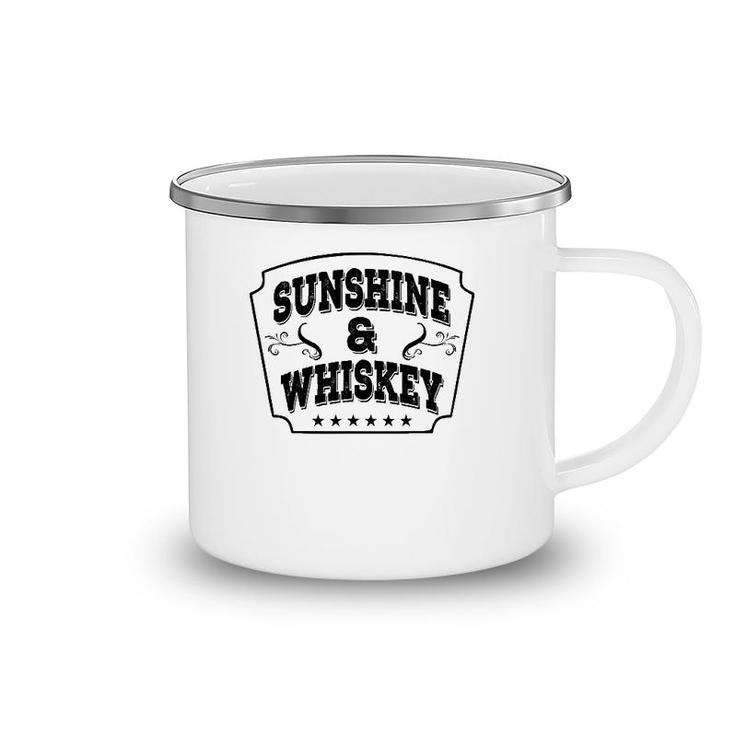 Sunshine & Whiskey Summer Whiskey Great Gift Fun Camping Mug