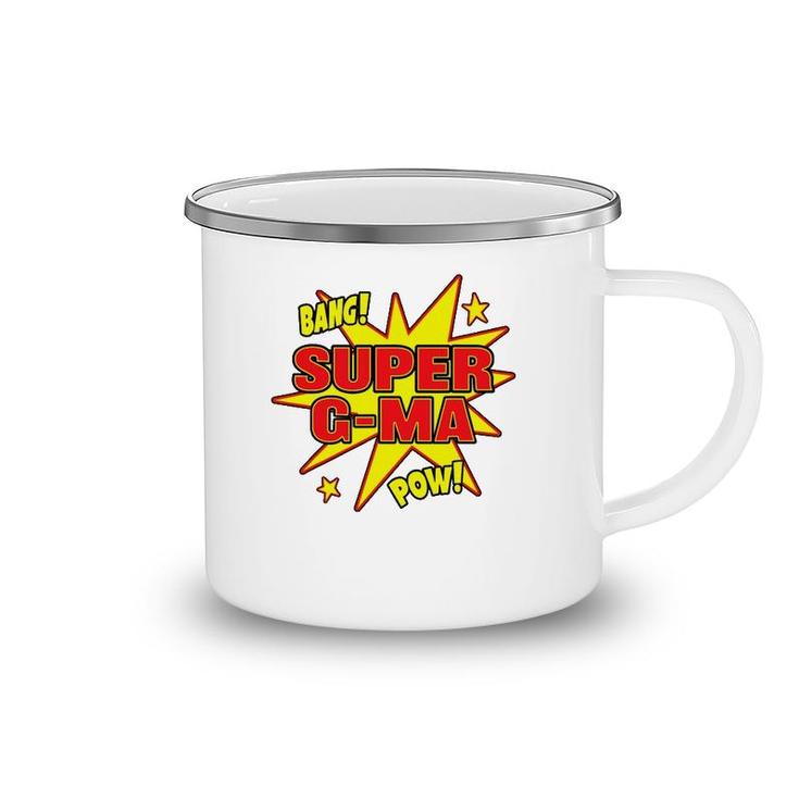 Super G Ma Super Power Grandma Grandmother Hero Camping Mug