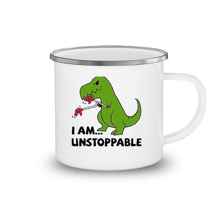 T Rex Dinosaur Camping Mug