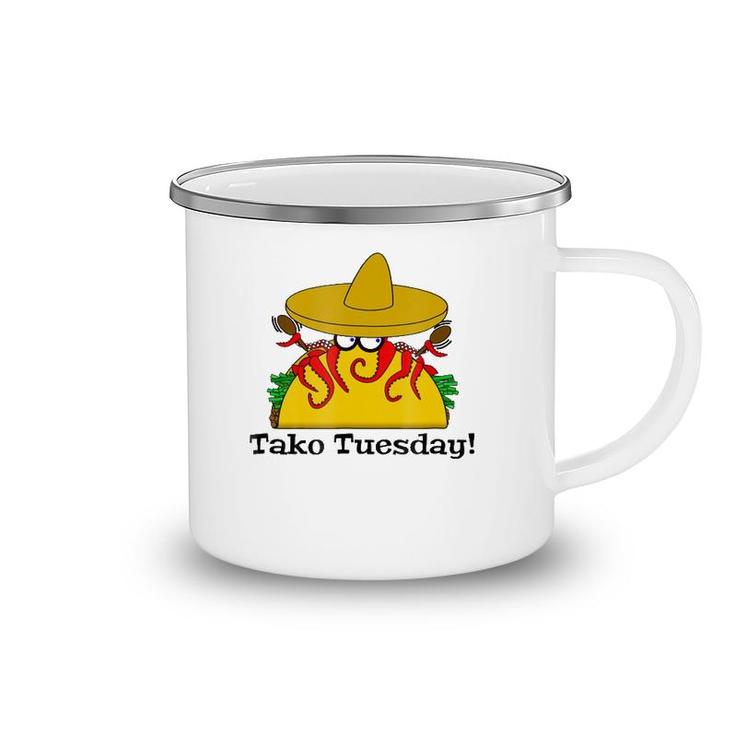 Tako Tuesday - Funny Octopus Tacos Camping Mug