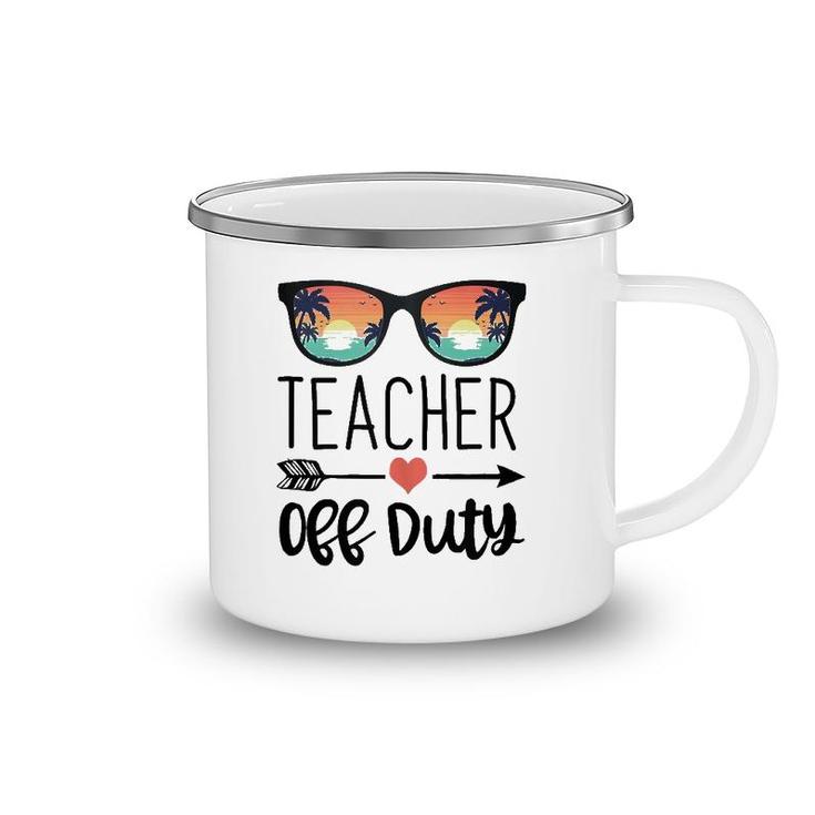 Teacher Design Sunglass Teacher Off Duty  Camping Mug