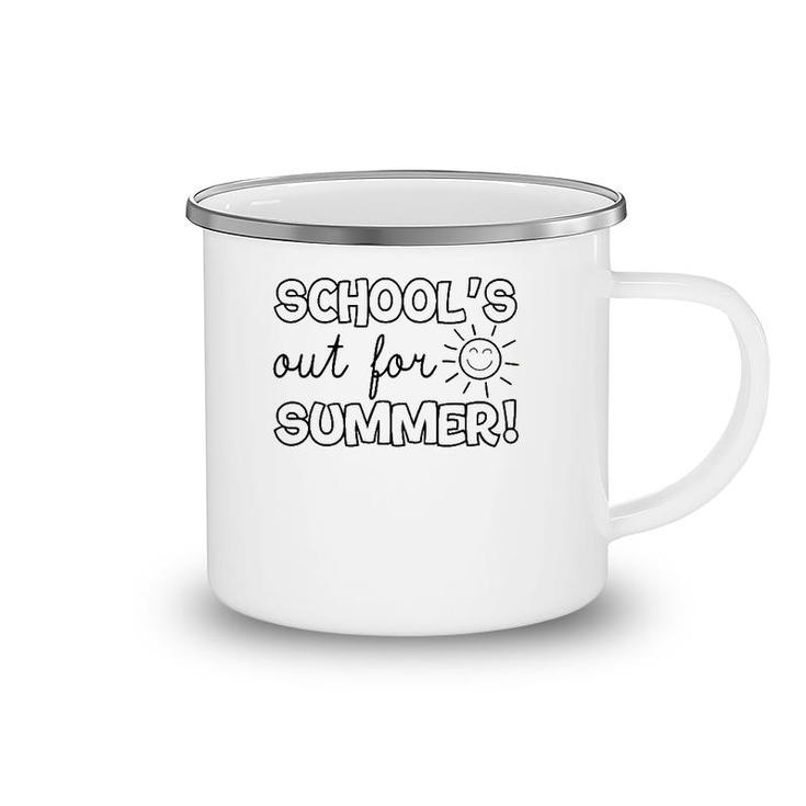 Teacher End Of Year  School's Out For Summer Last Day  Camping Mug