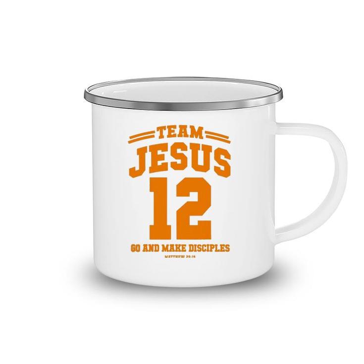 Team Jesus Go And Make Disciples Christian Gift Tee Camping Mug