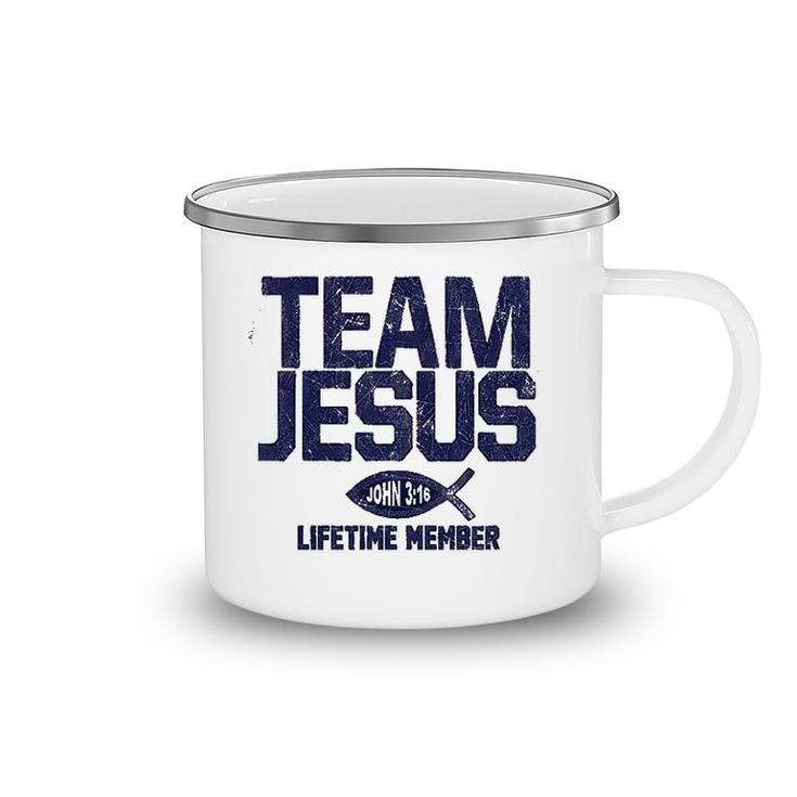 Team Jesus Lifetime Member Camping Mug