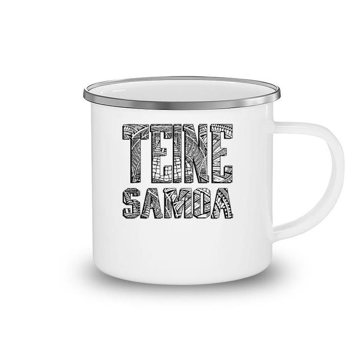 Teine Samoa - Samoan Designs Clothing  Camping Mug