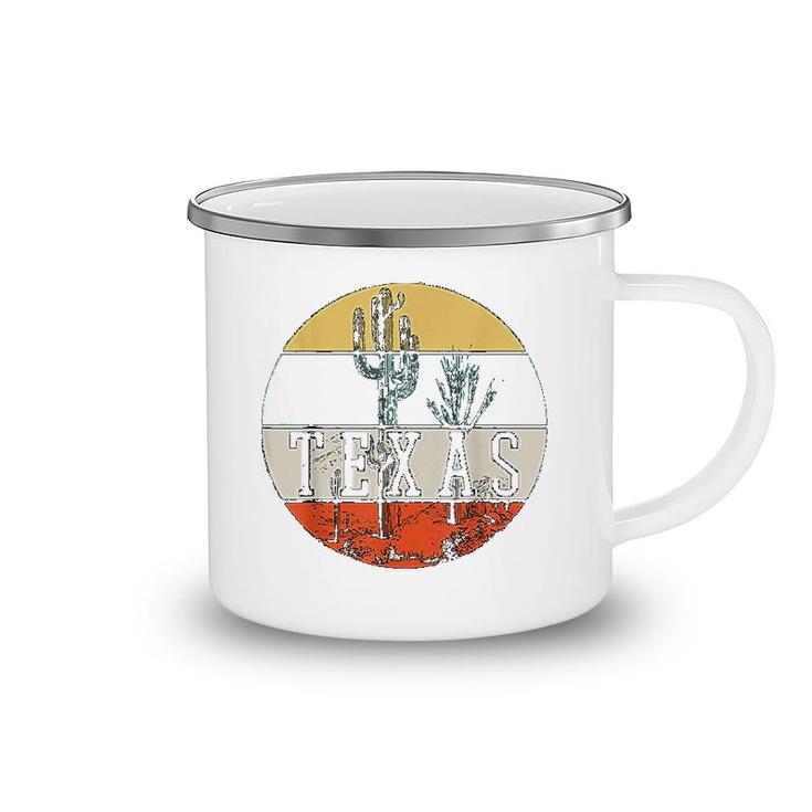 Texas Us Country State Souvenir Retro Camping Mug