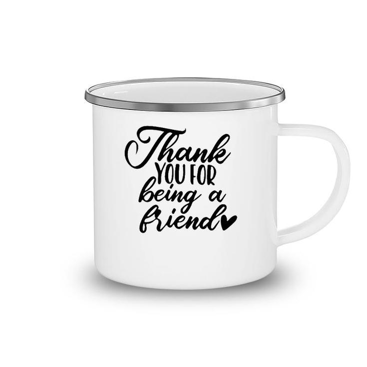 Thank You For Being A Golden Friend Vintage Retro Camping Mug