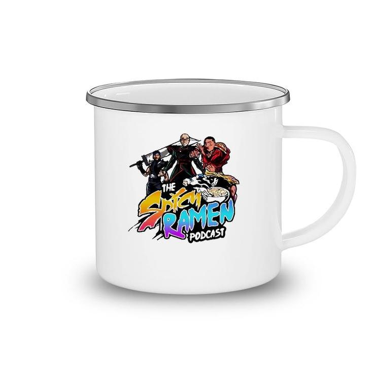 The Spicy Ramen Podcast Lovers Gift Camping Mug