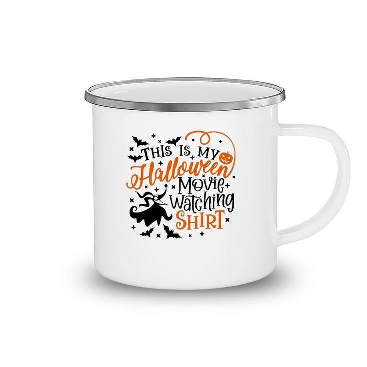 This Is My Halloween Movie Watching  Bats Witch Pumkin Camping Mug