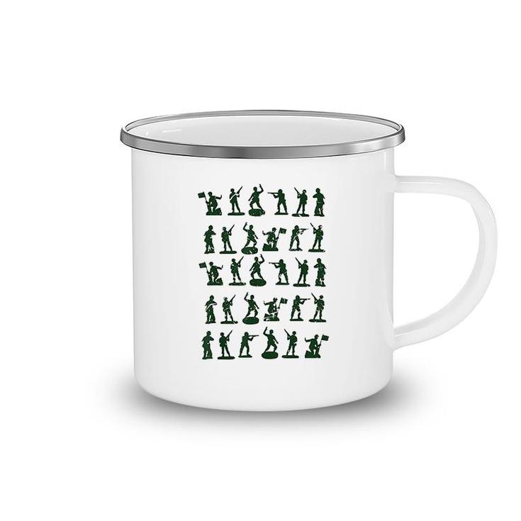 Toy Soldiers Cute Little Lovers Camping Mug
