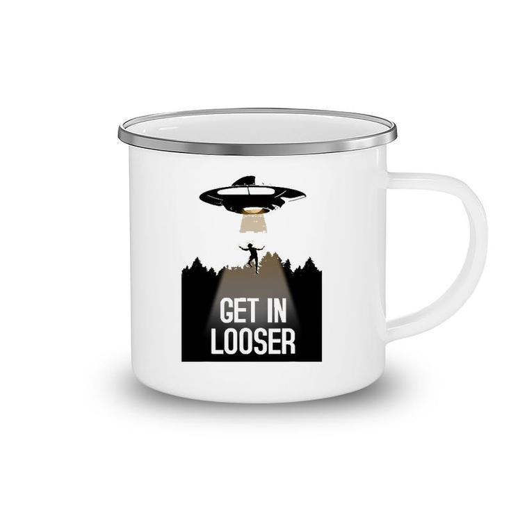 Ufo Abduction I Believe Get In Looser Camping Mug