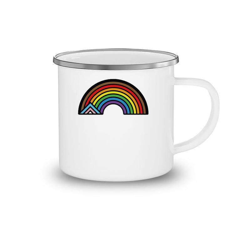 Ultimate Progressive Pride Rainbow Camping Mug