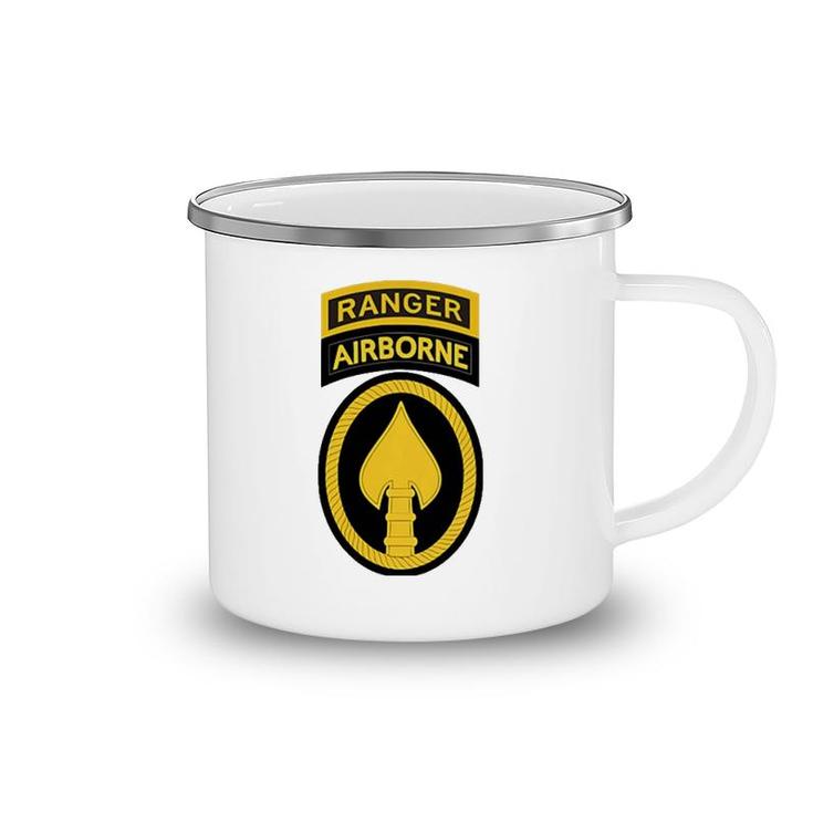 Us Special Forces - Sf Ranger Tab - Socom Patch  Camping Mug