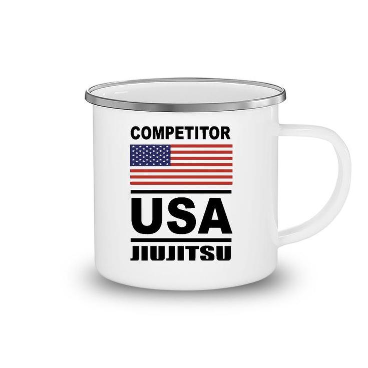 Usa Bjj Competitor Usa Jiu Jitsu Camping Mug