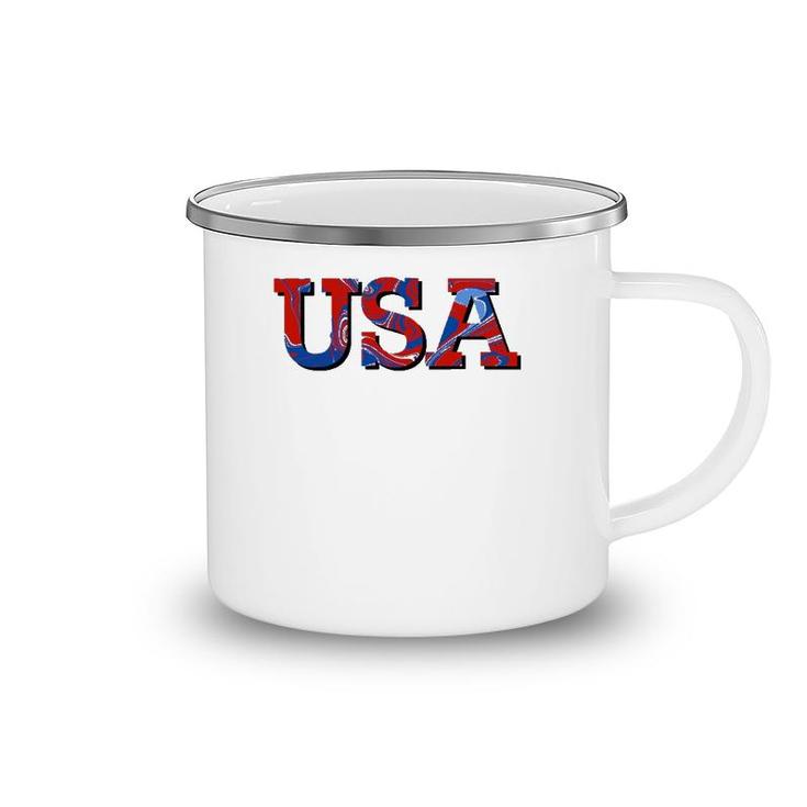 Usa July 4Th Fourth Patriotic United States Of America Camping Mug