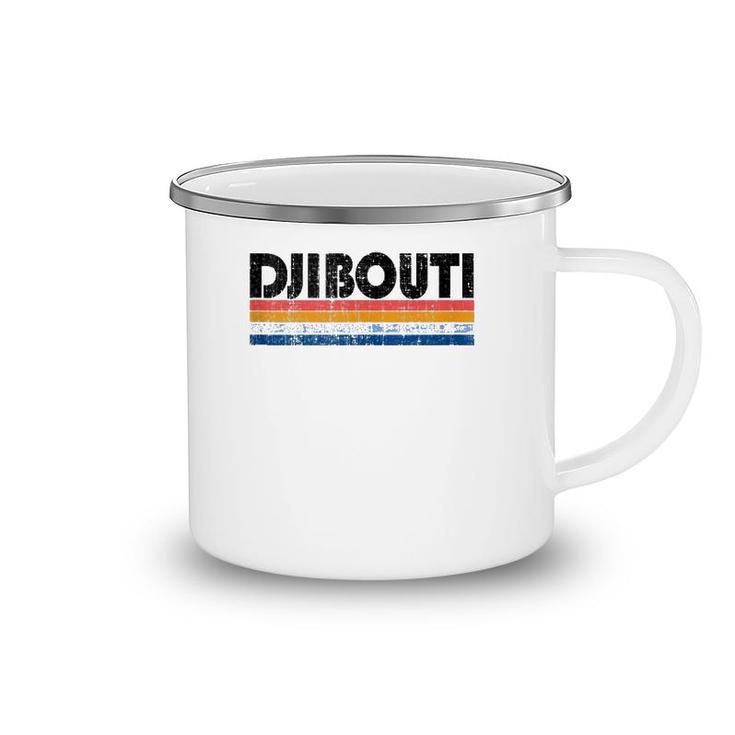 Vintage 70S 80S Style Djibouti  Camping Mug
