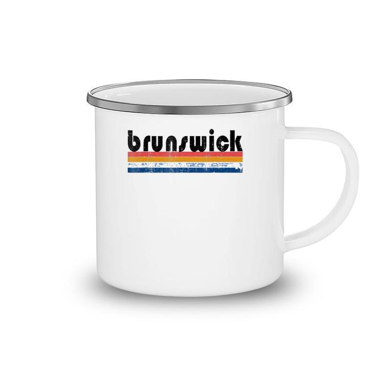 Vintage 80'S Style Brunswick Md Camping Mug