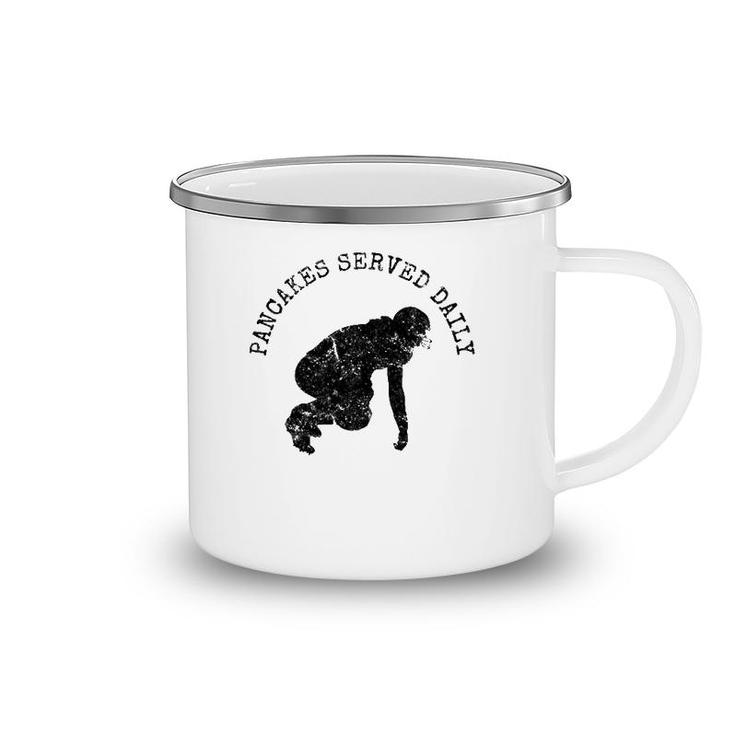 Vintage Football Player Defensive Offensive Lineman Quote Camping Mug