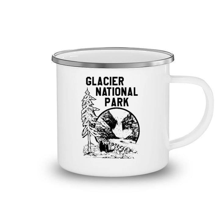 Vintage Glacier National Park Camping Camping Mug