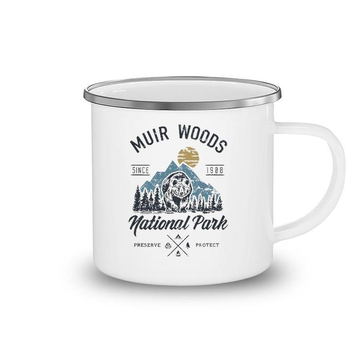 Vintage Muir Woods National Park Hiking Camping Camping Mug
