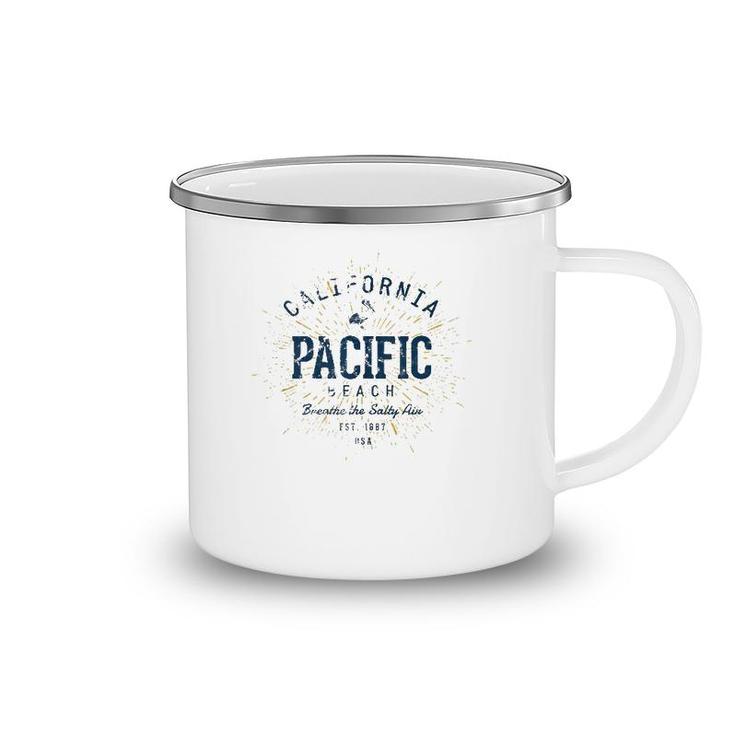 Vintage Pacific Beach Camping Mug