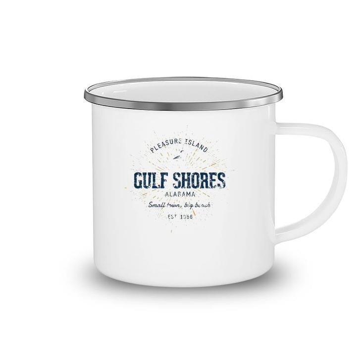 Vintage Retro Style Gulf Shores Camping Mug