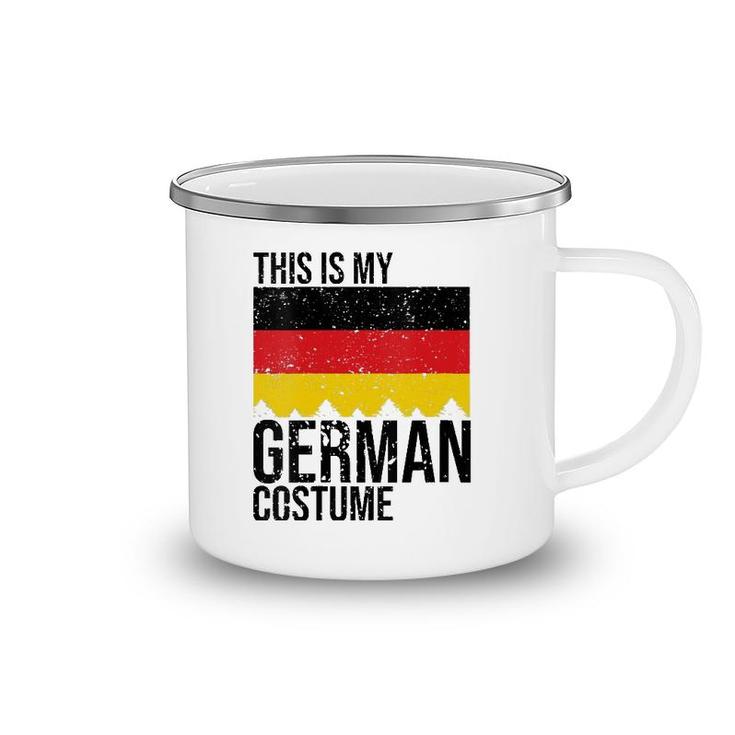Vintage This Is My German Flag Costume For Halloween V-Neck Camping Mug