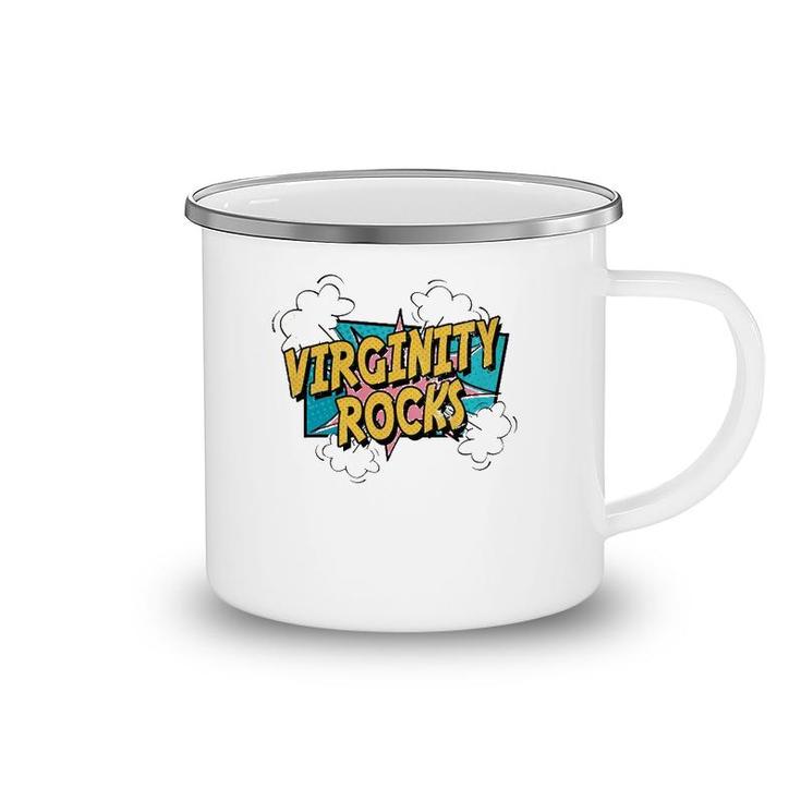 Virginity Mens & Womens Rocks Original Trendy Comic Camping Mug