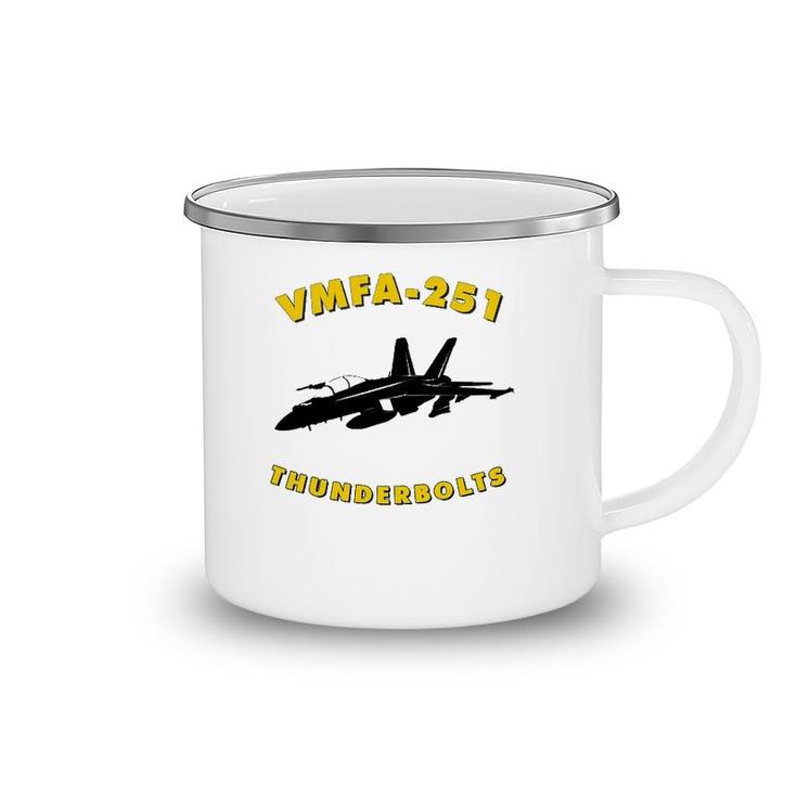 Vmfa-251 Fighter Attack Squadron Fa-18 Hornet Jet Camping Mug