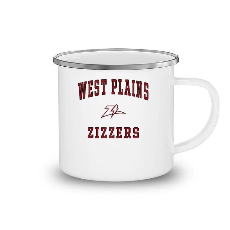 West Plains High School Zizzers Raglan Baseball Tee Camping Mug