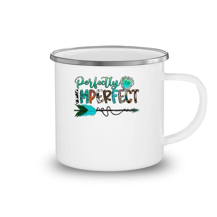 Western Texas Cowgirl Perfectly Turquoise Leopard Imperfect Meditation Camping Mug