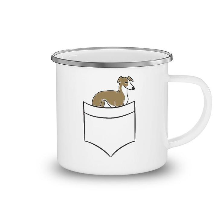 Whippet In The Pocket Cute Pocket Whippet Camping Mug