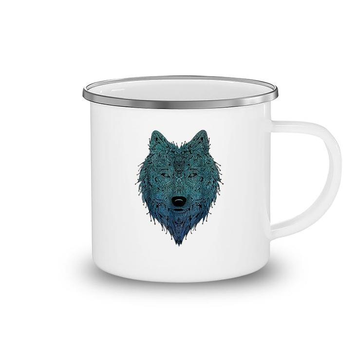 Wolf Art Camping Mug