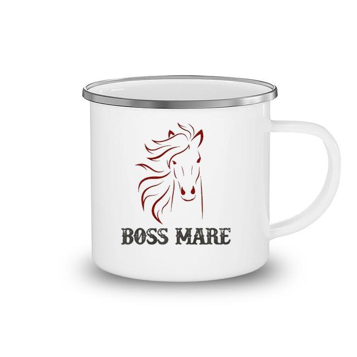 Women Mother's Day Horse  Boss Mare Chestnut  Camping Mug