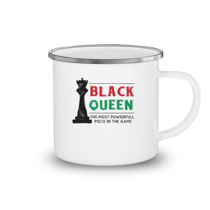 Women's Black History Month Kids Proud African Pride Black Queen Camping Mug