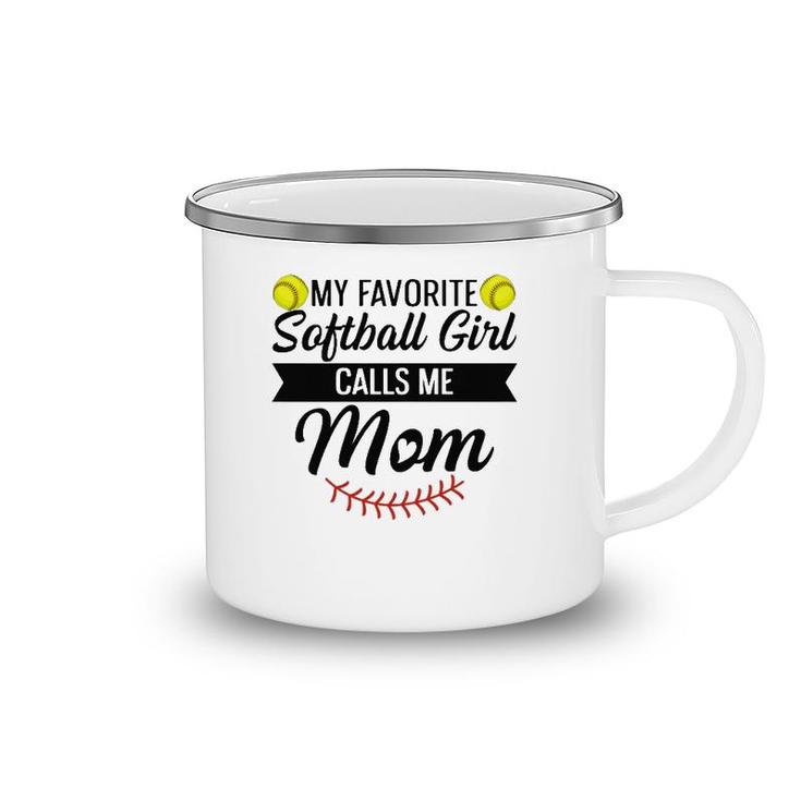 Womens Fastpitch Softball Design For Your Softball Mom Camping Mug