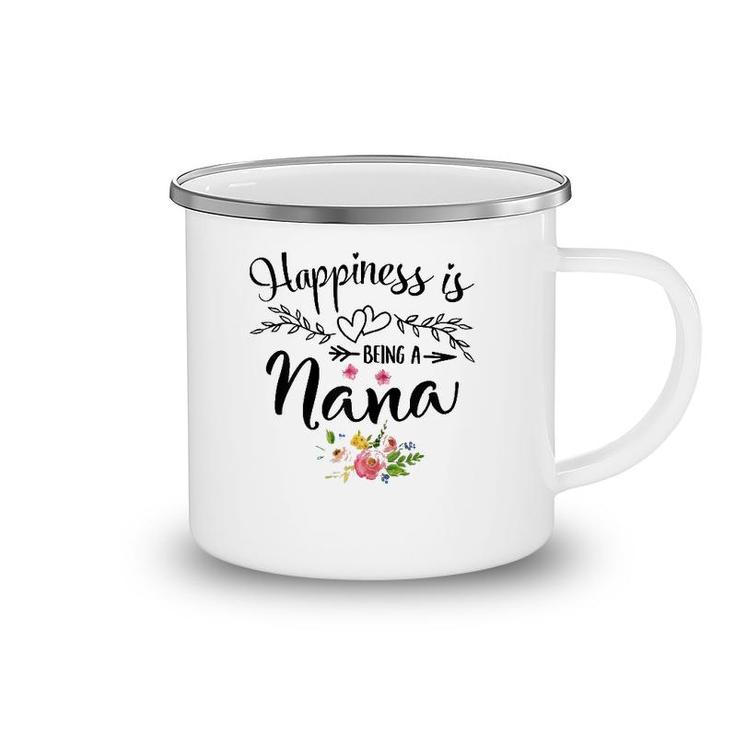 Womens Happiness Is Being A Nana Mother's Day Gift Camping Mug