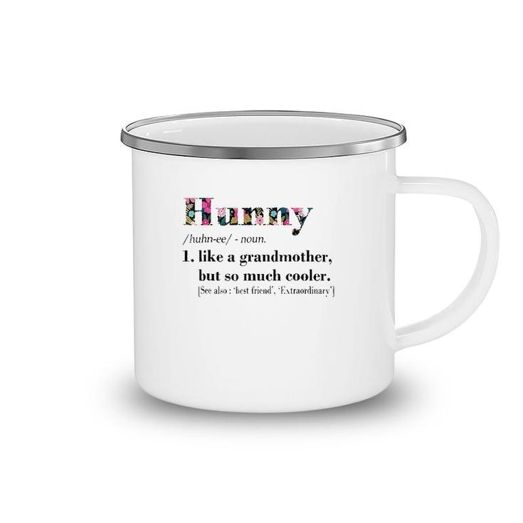 Womens Hunny Like Grandmother But So Much Cooler White Camping Mug