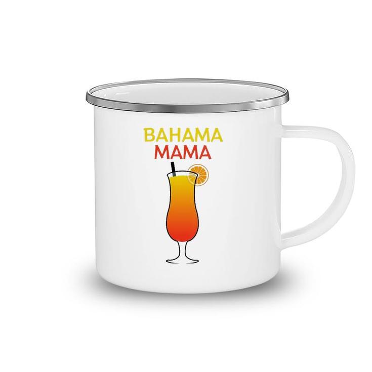 Womens I Love Bahama Mama Always At The Bar With This Cocktail V-Neck Camping Mug