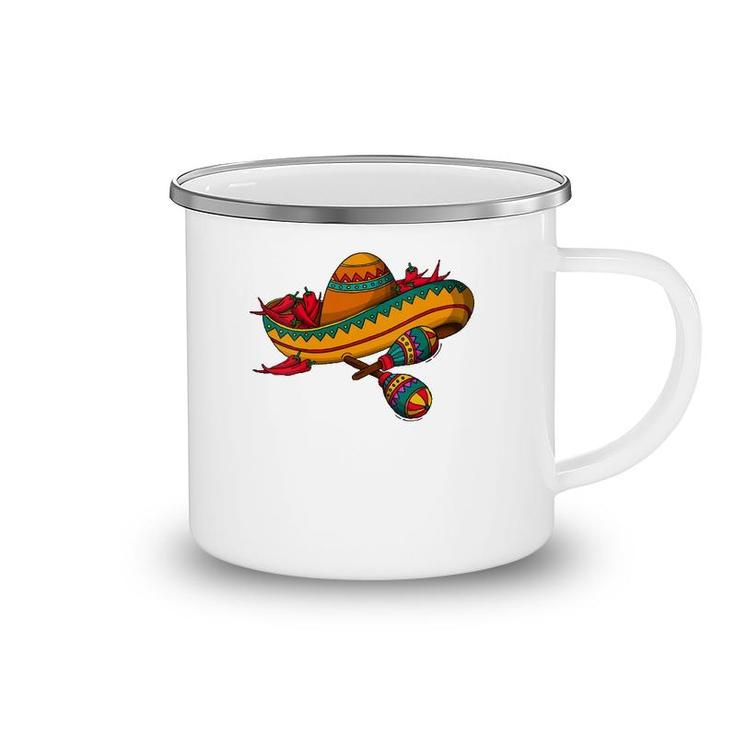 Womens Mexican Latino Hispanic Chicano - Sombrero Mexico  Camping Mug