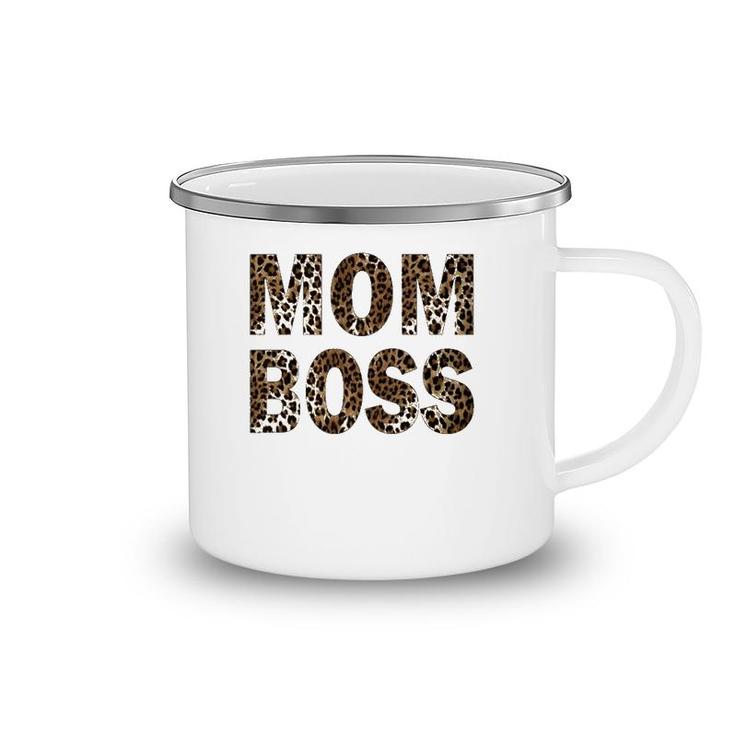 Womens Mom Boss Best Gift For Mom Camping Mug