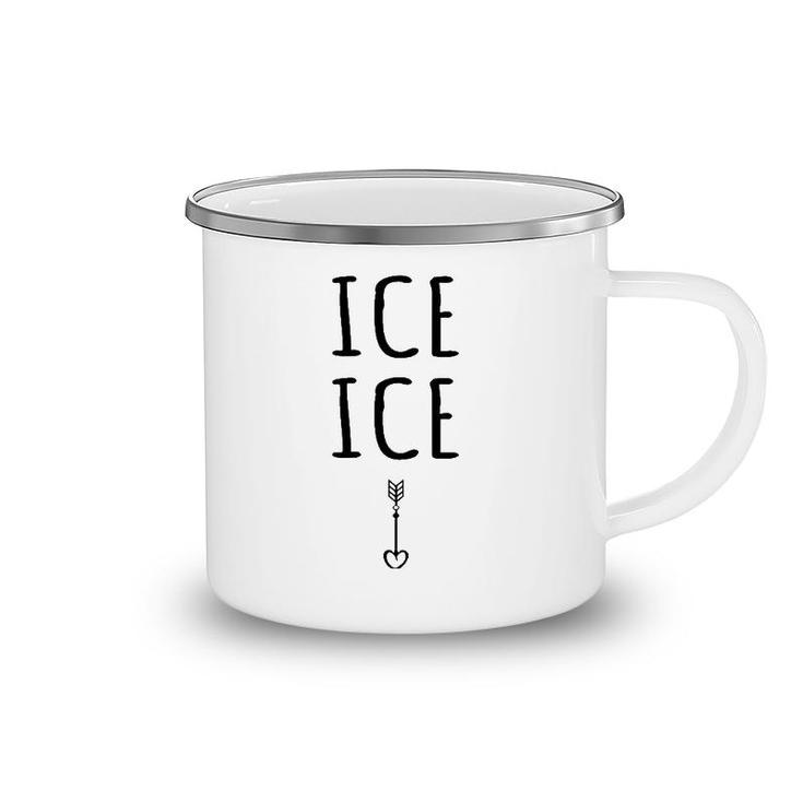 Womens Pregnancy Baby Expecting Ice Cute Pregnancy Announcement  Camping Mug